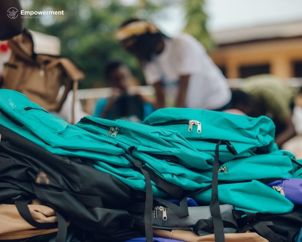 School Bags Ready For Distribution At Li
